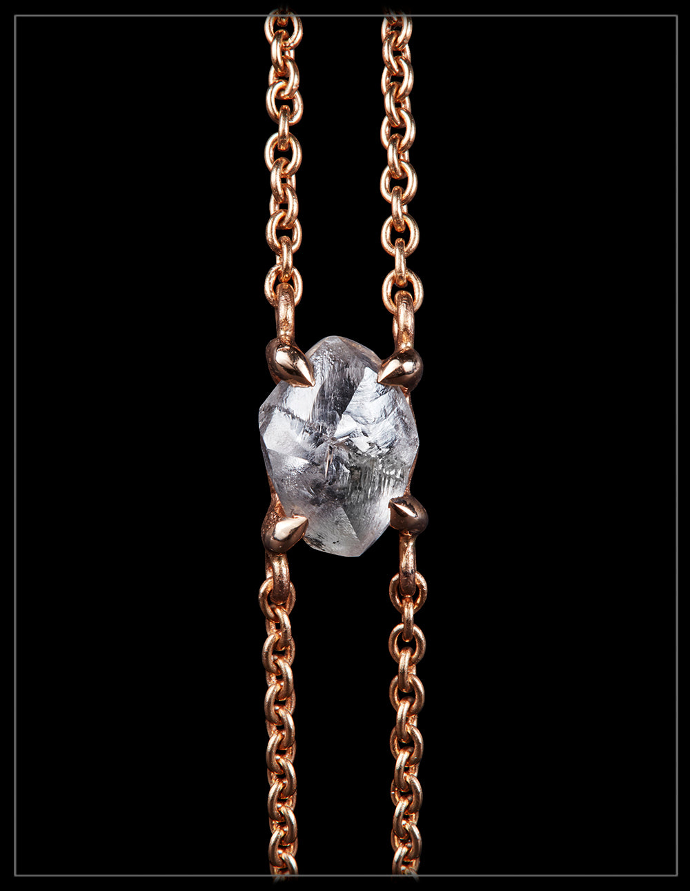 Natural Rock in Warm Rose Gold – <strong>0.94 ct.</strong>
