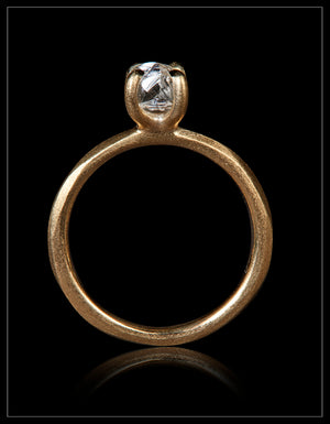 Raw South African Diamond in Gold Ring – 1.13 ct.