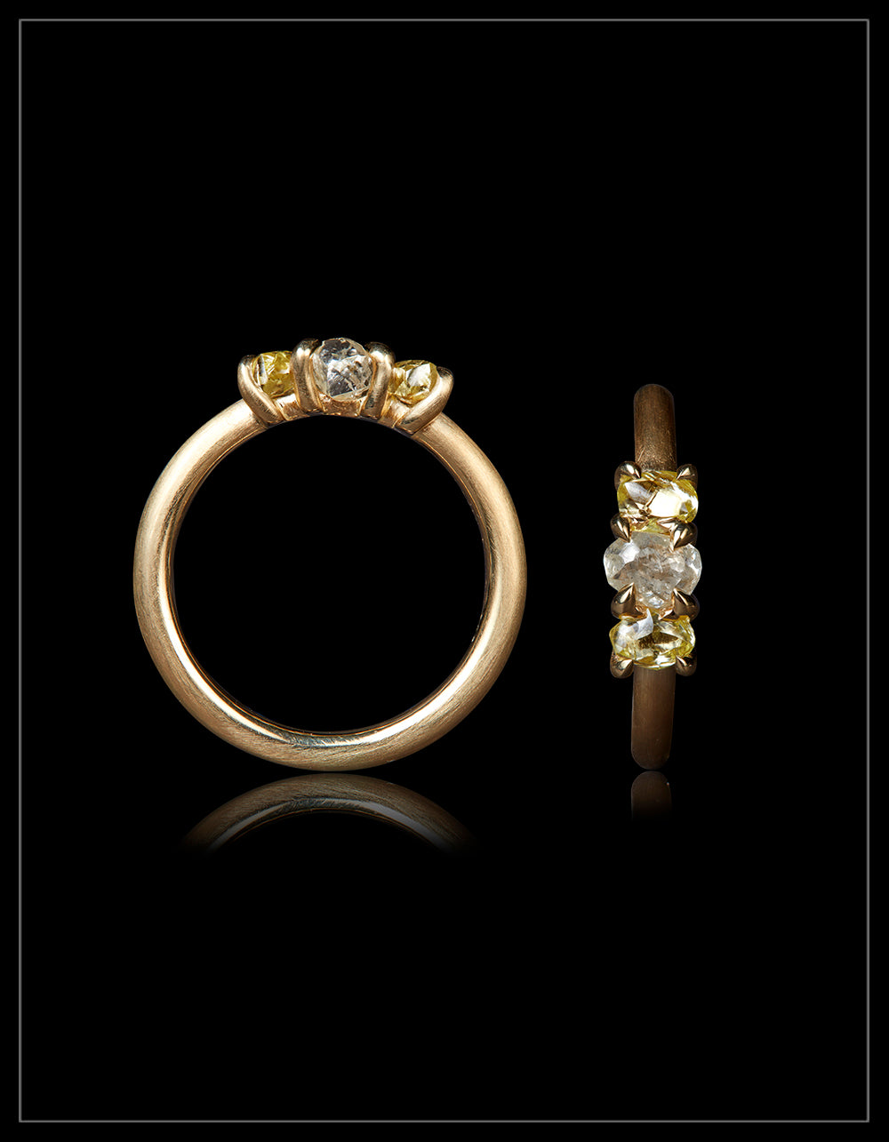 Golden Warm Harmoni in Handmade Gold Ring – 1.44 ct.