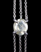 Edgy Contrast White Gold Bracelet 2.01 ct. Rough Diamond