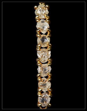 Handcrafted Tennis Gold Chain Bracelet – 2.37 ct