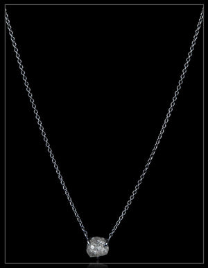 Edgy Raw Diamond Necklace – 2.97 ct.