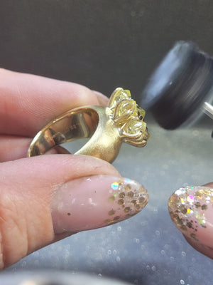 Raw Diamond Cocktail Gold Ring – 4.89 ct.