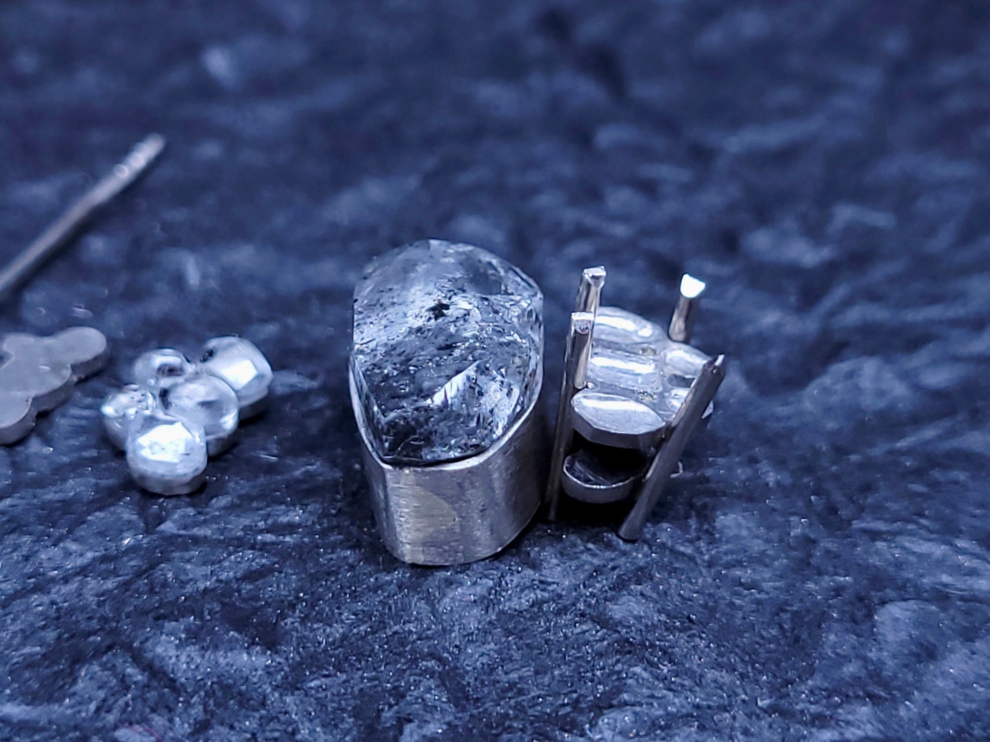Raw Diamond Antique Cocktail Ring – 8.29 ct.