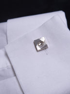 Raw Diamond Silver Cufflinks – 0.98 ct.