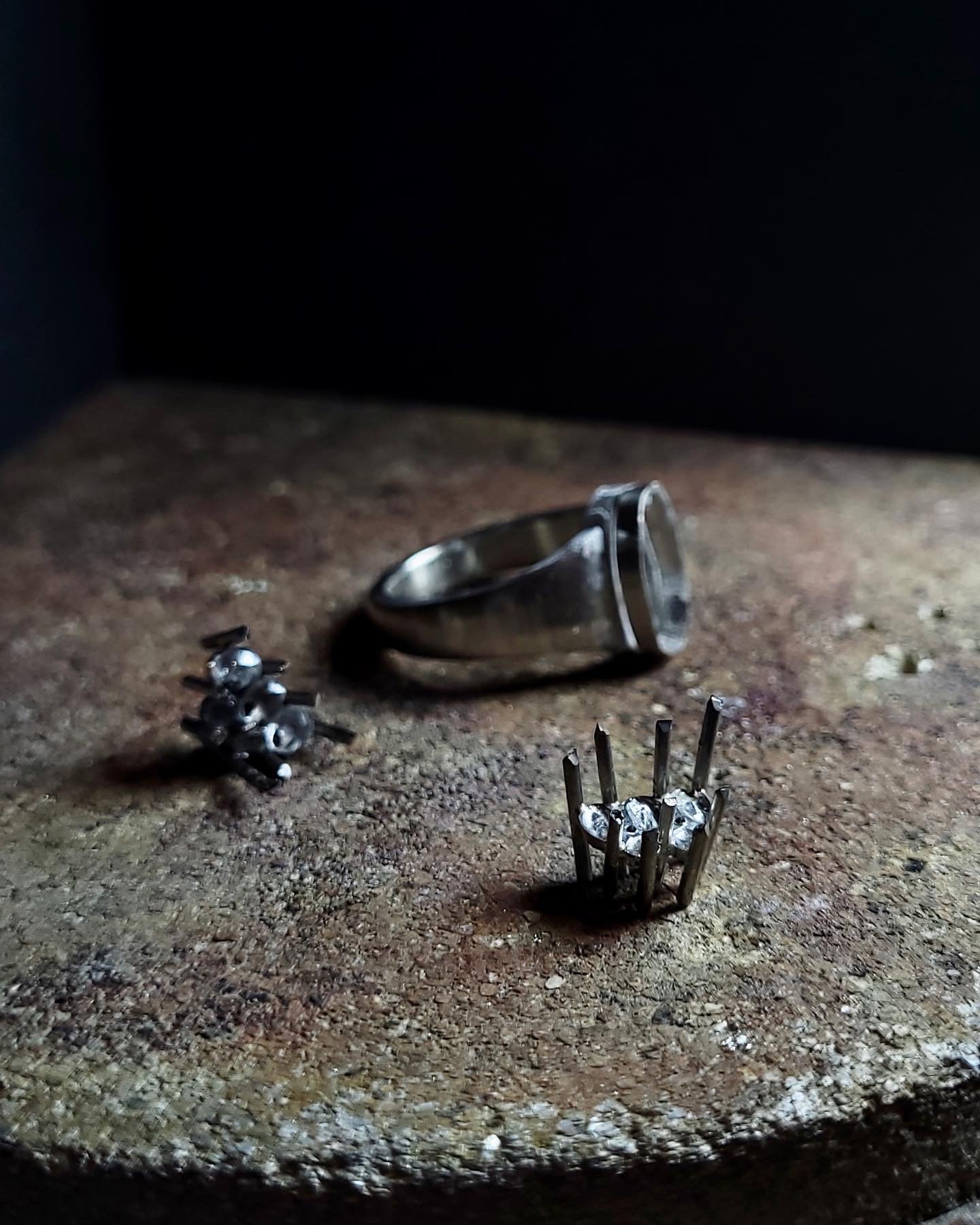 Raw Diamond Antique Cocktail Ring – 8.29 ct.