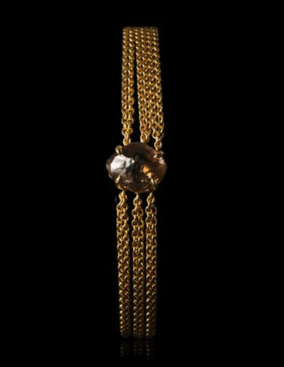 Big Chunky Brown Diamond Bracelet 