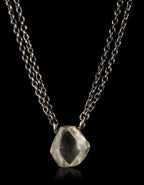 Softly Edged Diamond Necklace 