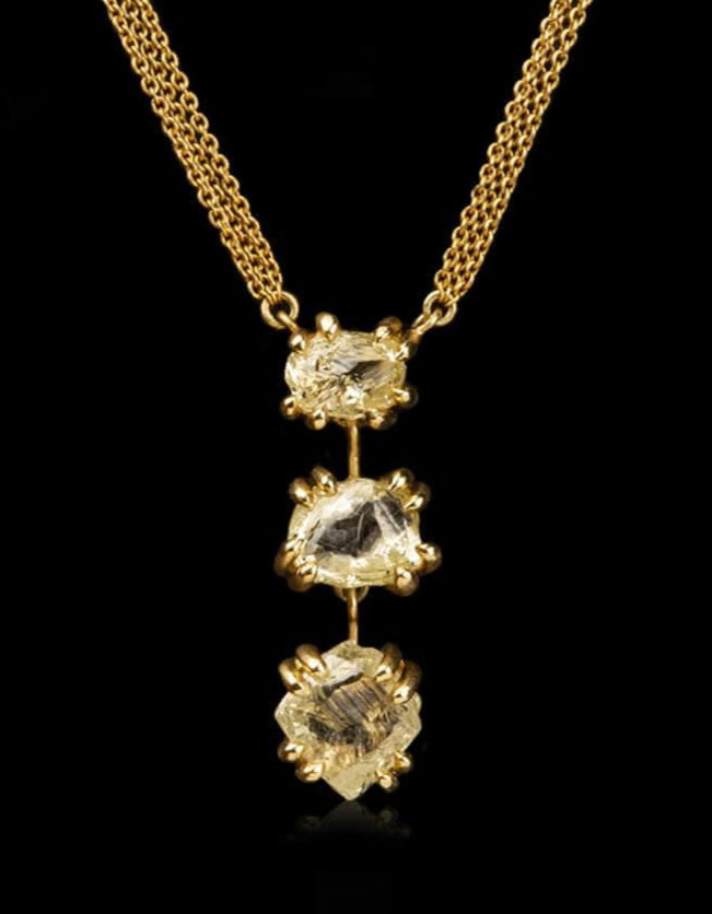 Unique Yellow Diamond Copenhagen Necklace