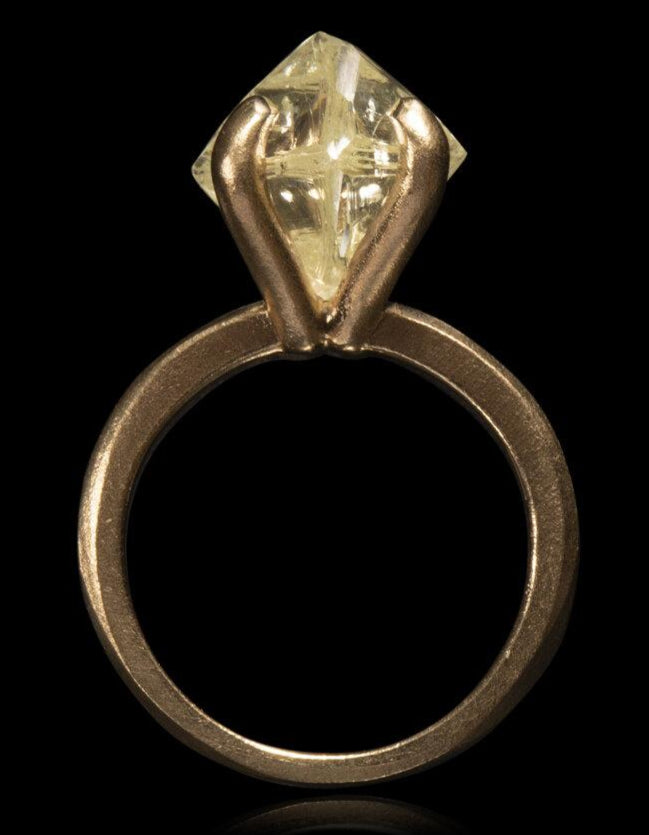 Exquisite Light Yellow Diamond Ring - 8.49 ct.