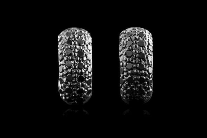 Black Beauty Brilliant Earrings - 0.70 ct.