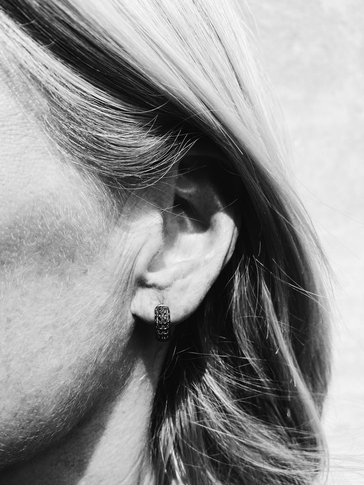 Black Beauty Brilliant Earrings - 0.70 ct.