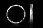 4,5 mm - Facetslebet Hvidguld Vielsesring