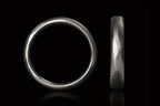 4,5 - Facetteret Platin Vielsesring