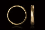 Organic Gold Wedding Band - 4,5 mm