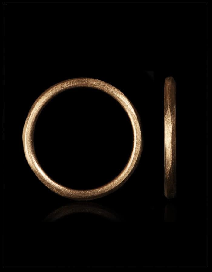 Thin Round Gold Wedding Ring - 2 mm