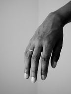 3,5 mm - Unik Hvidgul Vielsesring