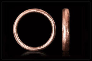 Handmade Rose Gold Wedding Ring - 3,5 mm